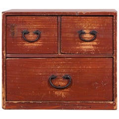 Japanese Small Chest or Ko Tansu, Early 1900s