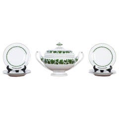 Meissen Porcelain Tureen and Six Plates, Late 19th Century