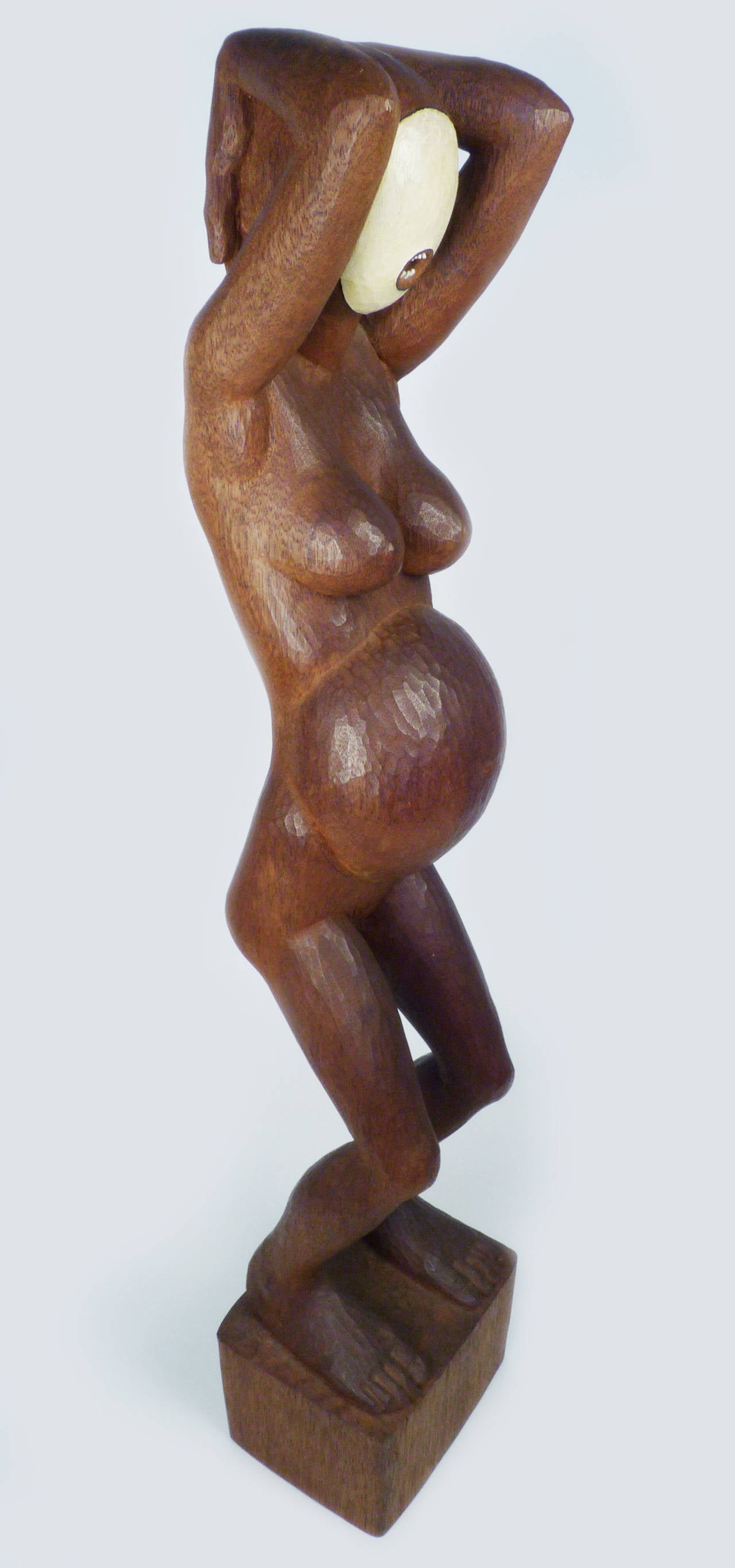 Wood Bob Haozous, Untitled Female Form Sculpture, circa 1975