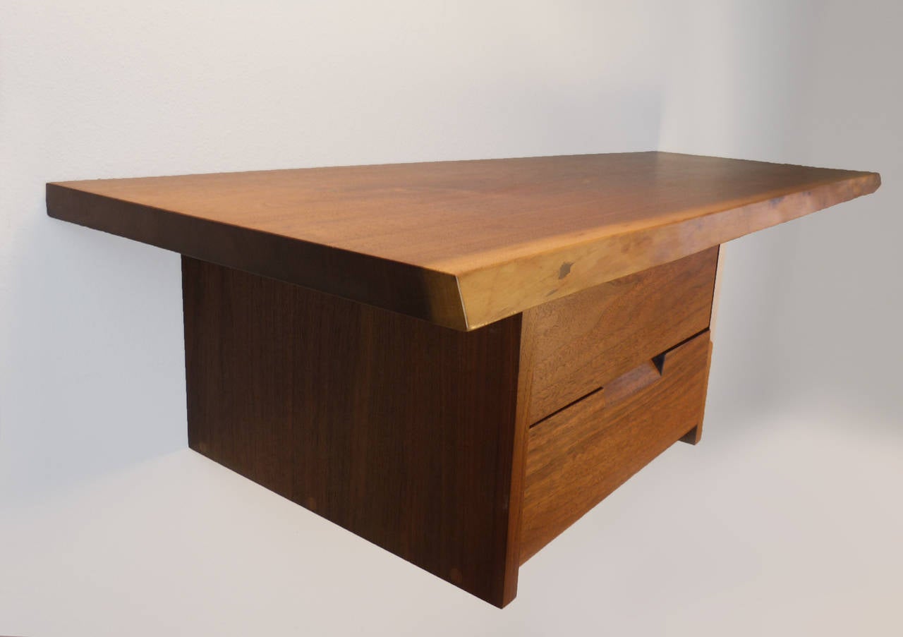 Mira Nakashima, Wall-Mounted Desk In Excellent Condition In Santa Fe, NM