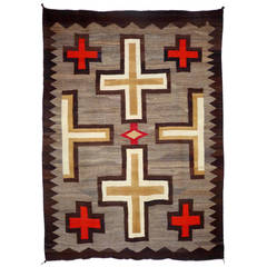 Antique Navajo Ganado Textile, circa 1910