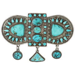 Vintage Zuni Manta Pin, circa 1930