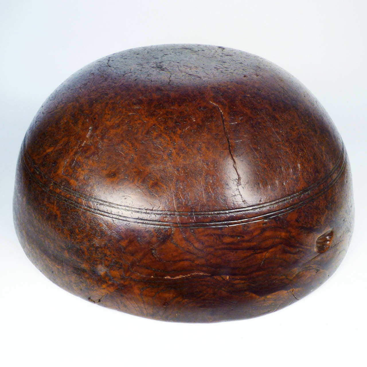 North American Early American Wood Burl Bowl