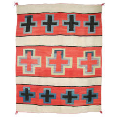 Transitional Textile with Crosses, circa 1890