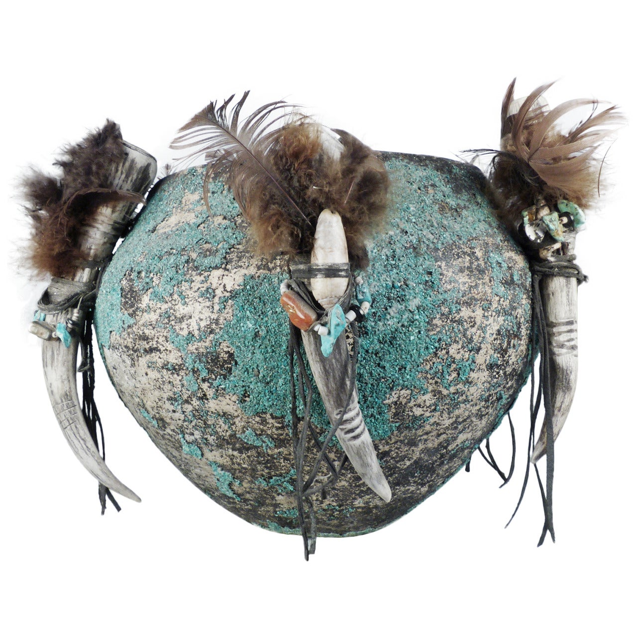 Vintage Zuni Fetish Pot by Teddy Weahkee, circa 1940