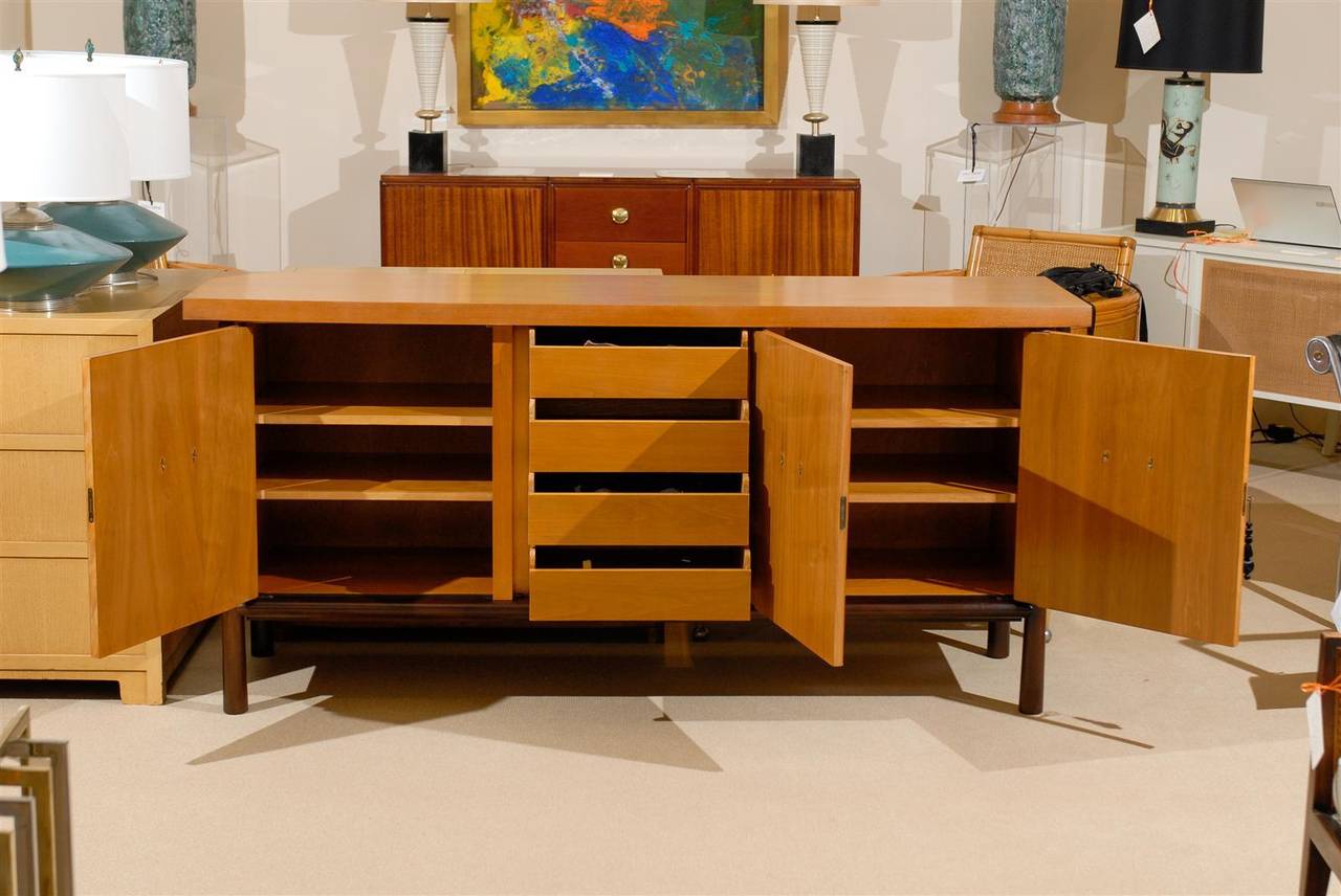 Mid-20th Century Elegant Mahogany Altar Style Cabinet by T.H. Robsjohn-Gibbings For Sale