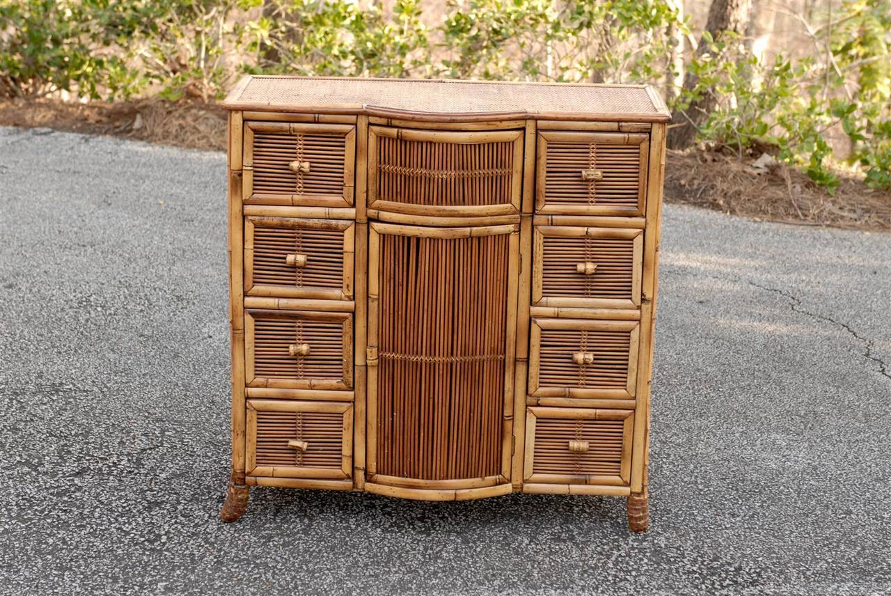 Elegant Vintage Bamboo Chest at 1stDibs