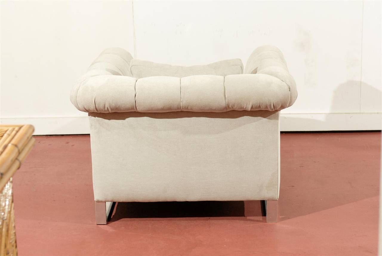 Auffallendes Paar gewölbter Würfel-Liegestühle im Stil von Probber:: um 1975 (Ende des 20. Jahrhunderts) im Angebot