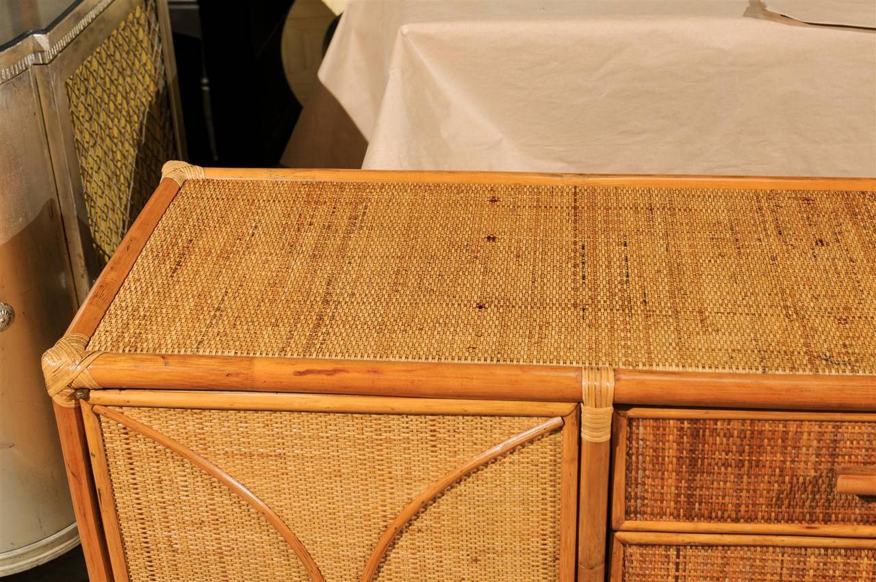 rattan buffet cabinet
