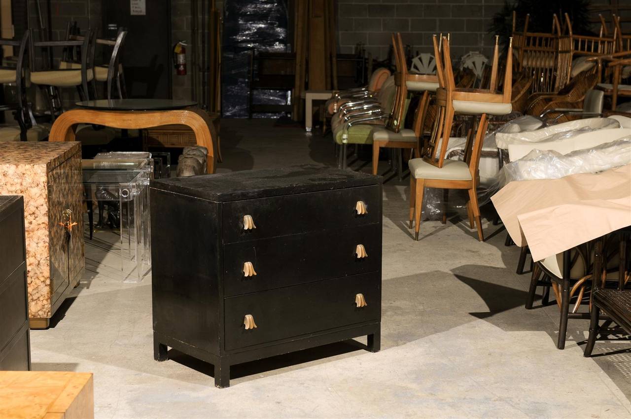 Mid-Century Modern Widdicomb Chest with Tulip Hardware, Choice of Lacquer Color For Sale