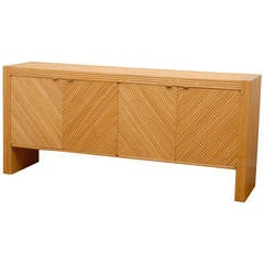 Stellar Bamboo Buffet or Credenza in the Style of Milo Baughman 12