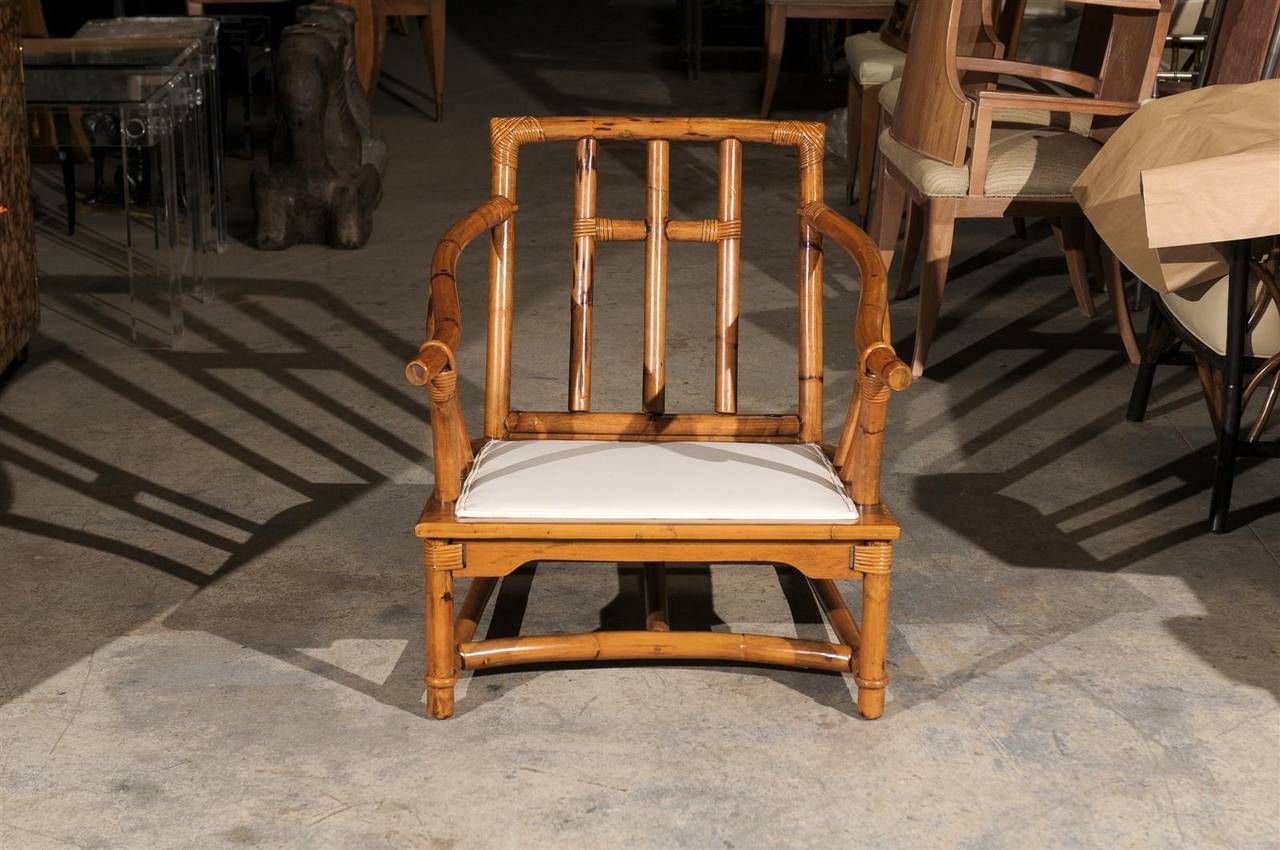 Superb Pair of Restored Vintage Ficks Reed Lounge or Club Chairs at 1stDibs ficks reed chairs