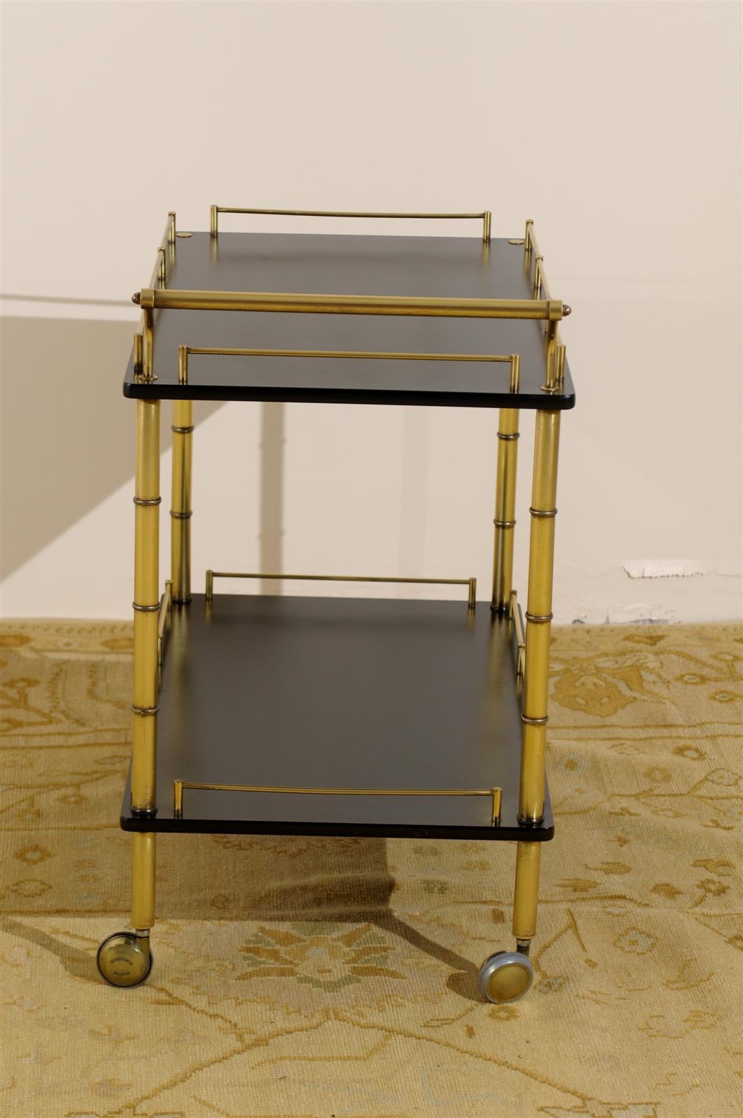 lacquer bar cart