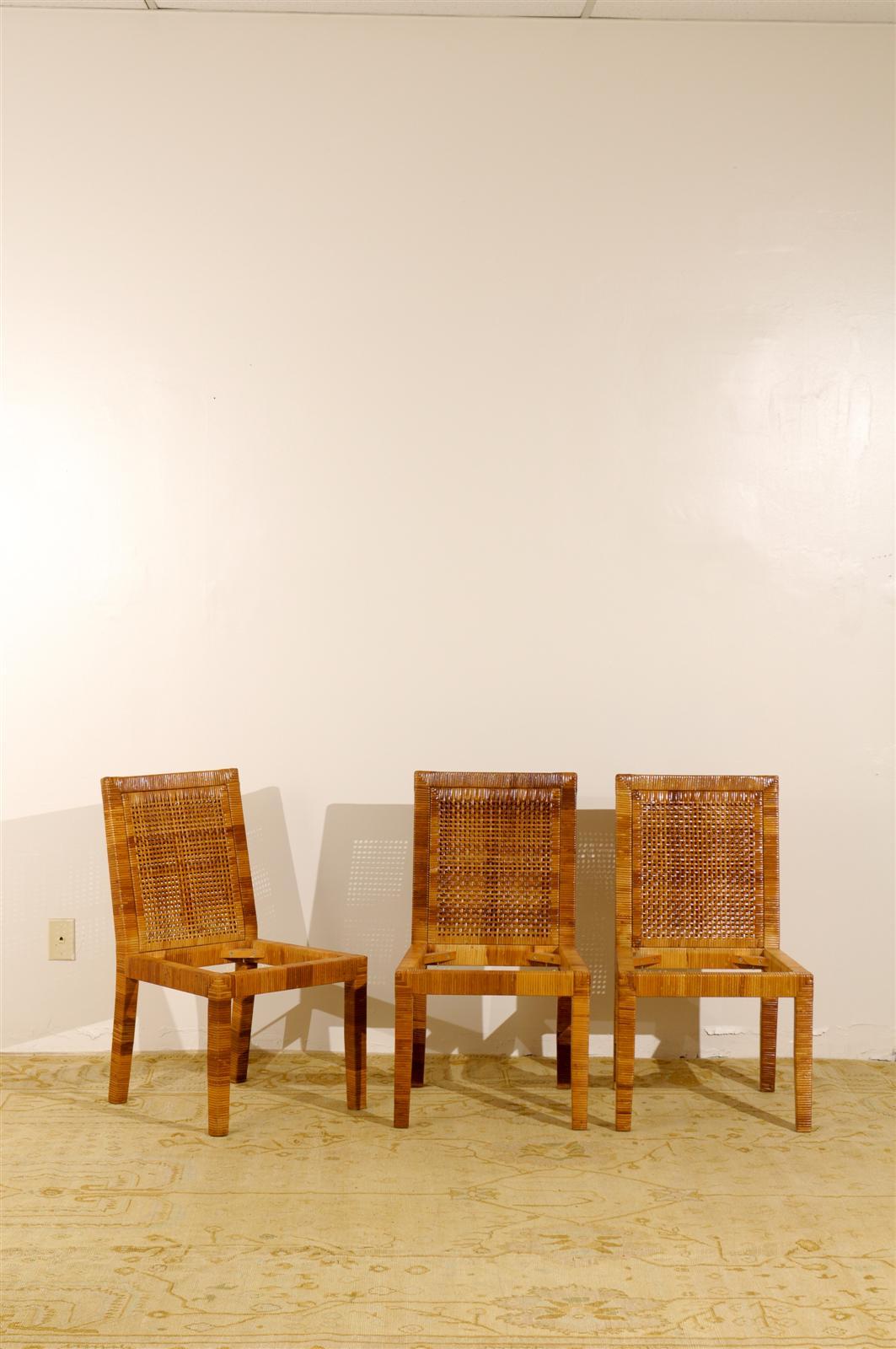 Mid-Century Modern Set of Six Dining Chairs by Billy Baldwin for Bielecky Brothers