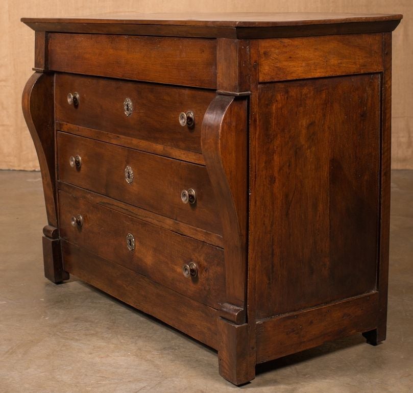 19th Century French Restauration Period Four-Drawer Commode
