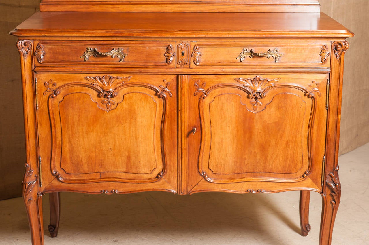 Frédéric Schmit Pair of Antique French Louis XV Style Rococo Revival Buffets In Excellent Condition In Birmingham, AL
