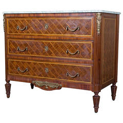 Louis XVI Style Marquetry Commode