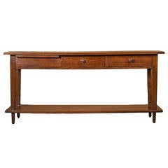 Antique Rustic French Country Sofa Table