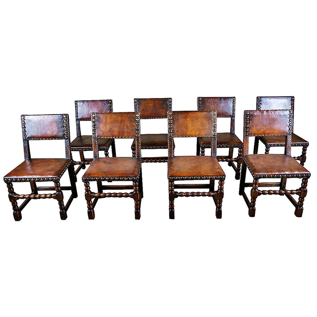 Set of Eight French Renaissance Revival Dining Chairs, Maison Gouffé, Paris