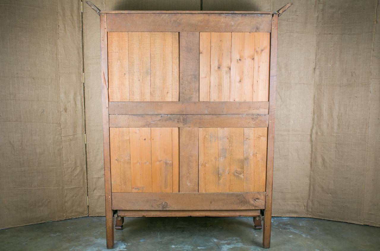 Louis XV Antique Country French Armoire from Saint-Malo