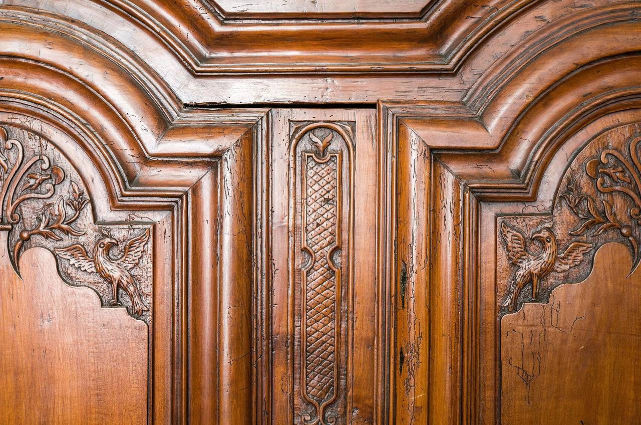 18th Century and Earlier Exceptional Period Louis XIII to Louis IV Transitional Chateau Armoire