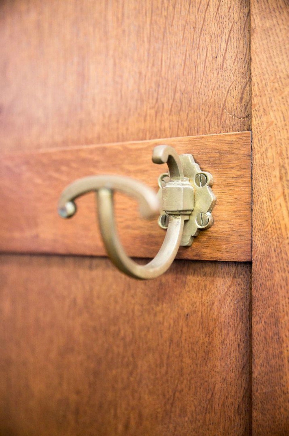 Oak French Art Deco Corner Closet