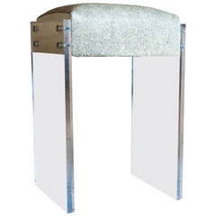 Gigi Lucite and Hide Counter Stool 8