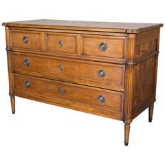 French Louis XVI Style Cherry Commode