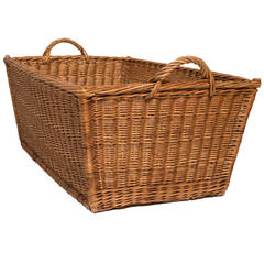 Antique Handwoven Country French Basket