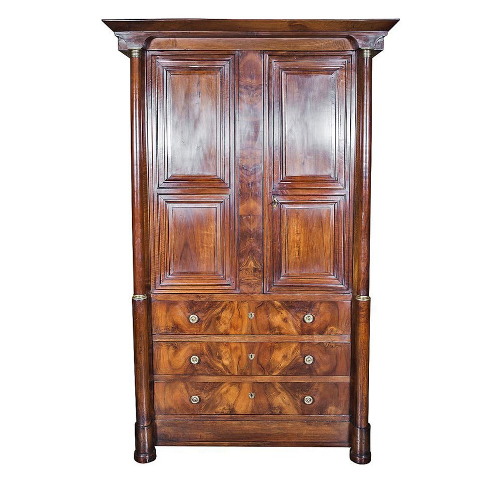 Fine French Empire Period Linen Press at 1stdibs