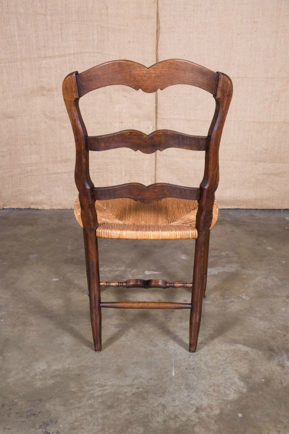 french ladder back chairs with rush seats