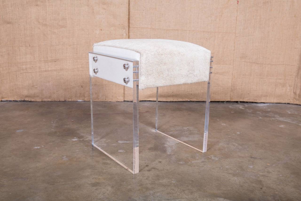 lucite vanity chair