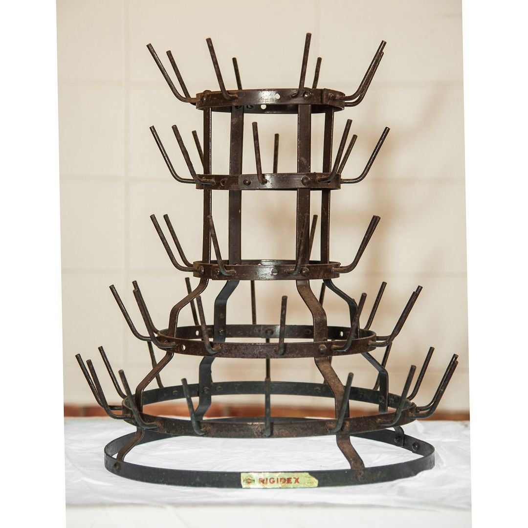 Antique French Bottle Drying Rack In Good Condition In Birmingham, AL