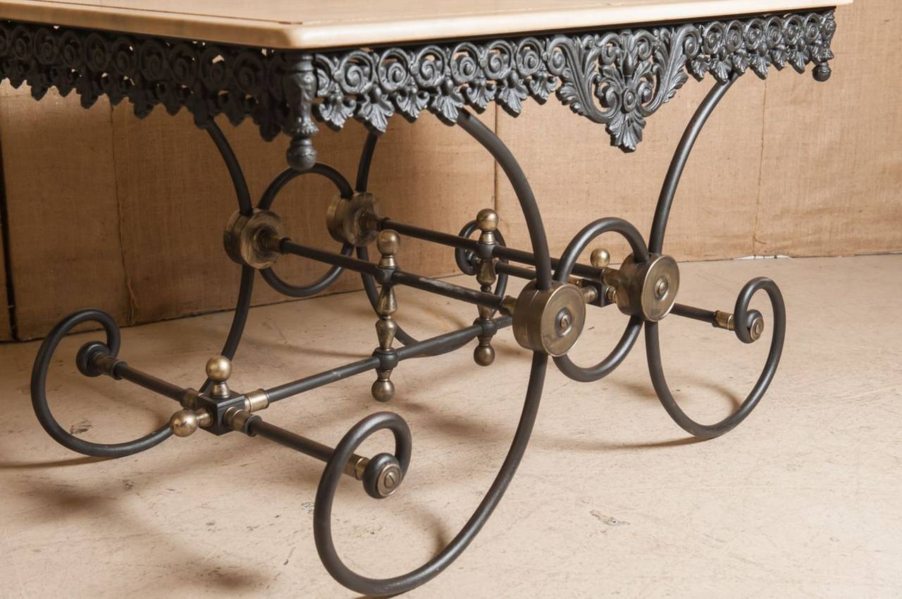 marble top pastry table