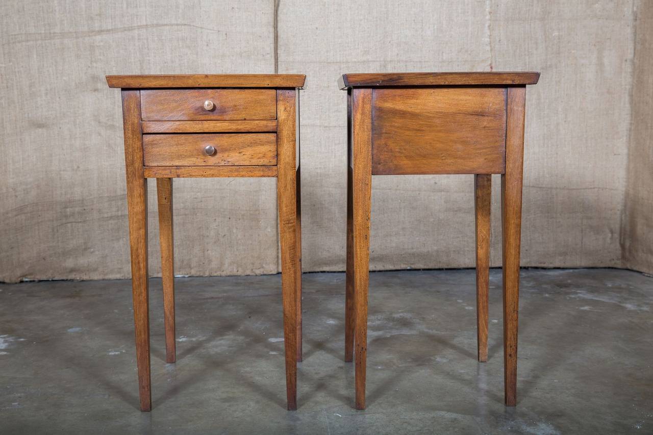 French Pair of Louis XVI Period Nightstands