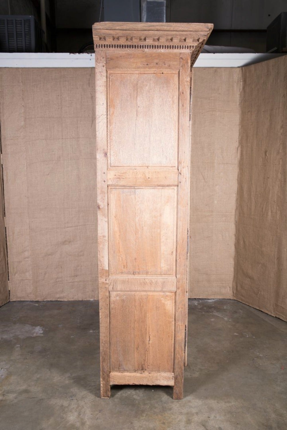Late 18th Century Louis XIV Style Washed Oak Armoire In Good Condition In Birmingham, AL