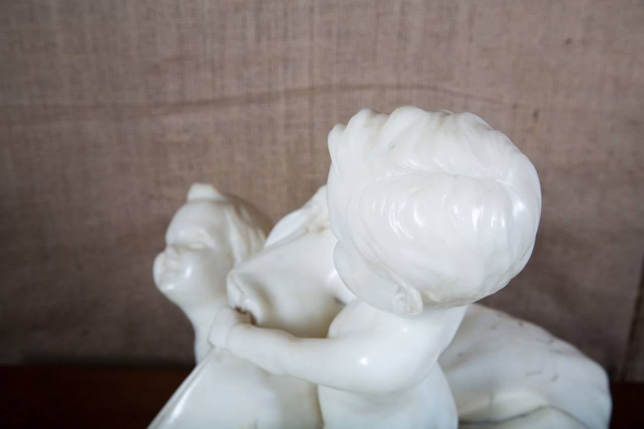 Albâtre Sculpture italienne en albâtre sculptée à la main du début du XXe siècle en vente