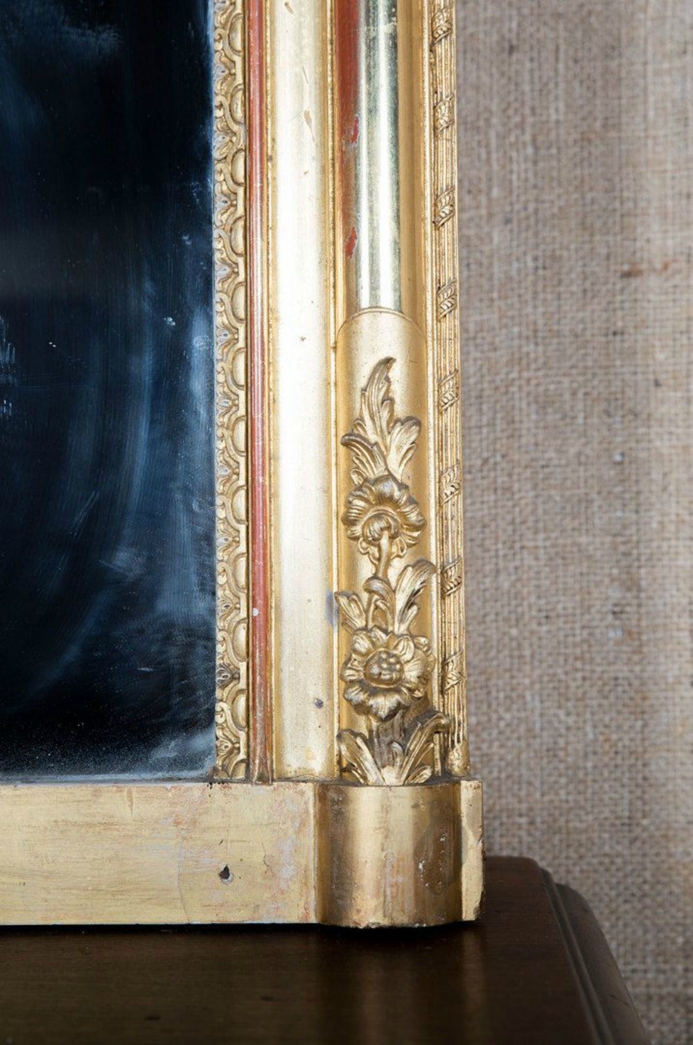 French Napoleon III Period Giltwood Mirror with Original Glass 3