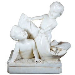 Early 20th Century Italian Hand Carved Alabaster Sculpture