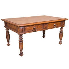 French Louis Philippe Style Coffee Table with Drawers