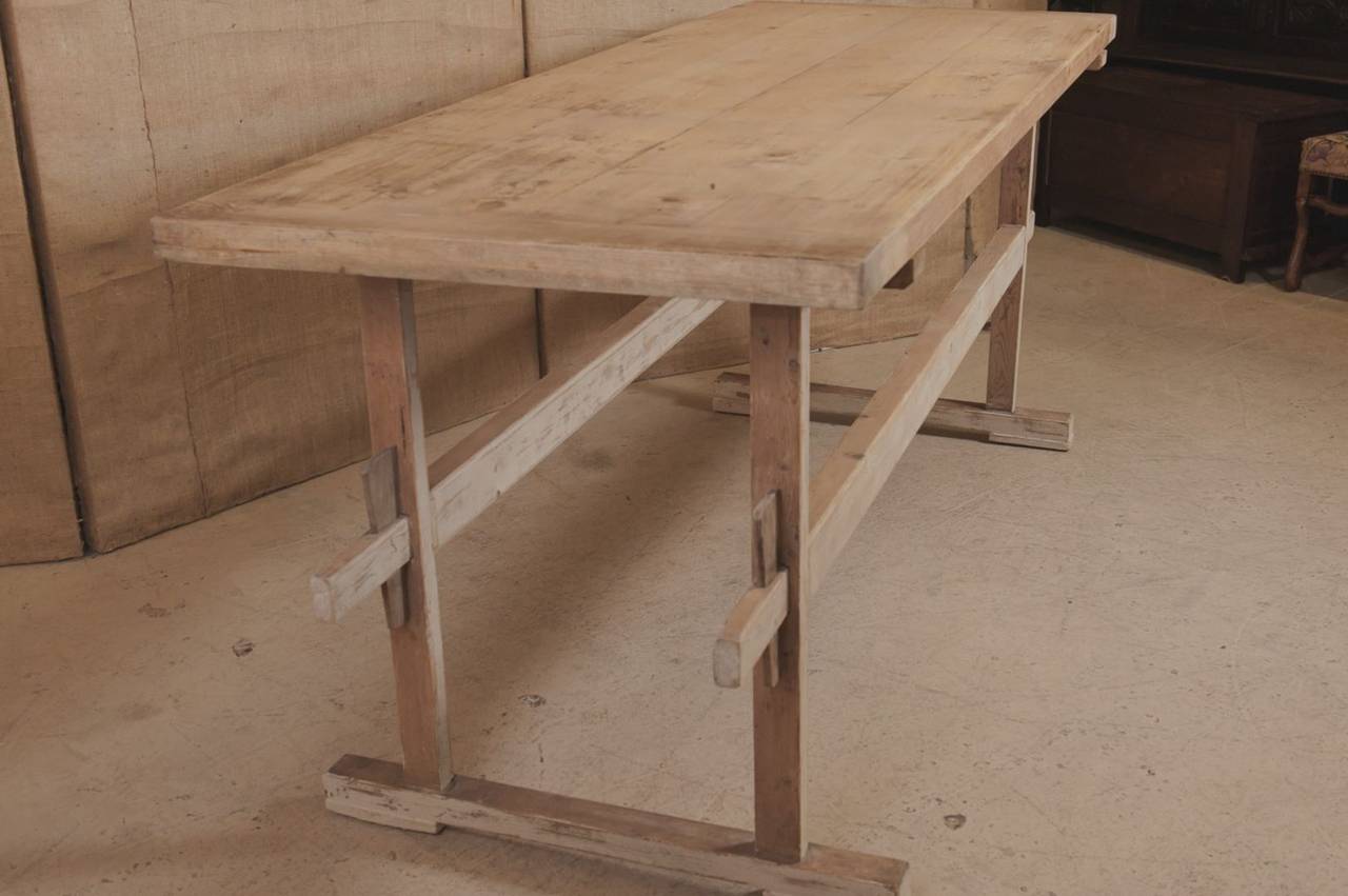 Late 19th Century Country French Pine Cheese Table