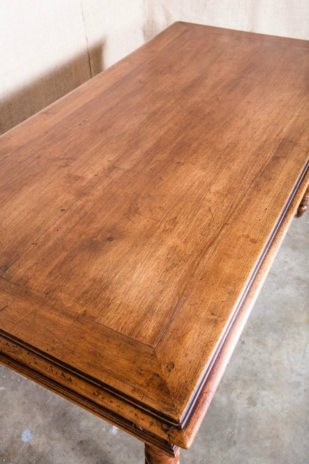 Walnut French Louis XVI Style Bureau Plat or Desk