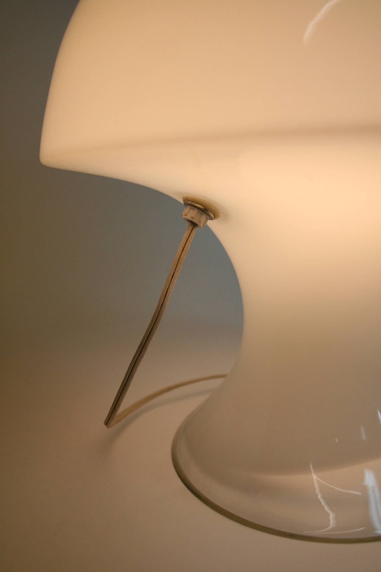 Italian Murano Glass Mushroom Lamp by Gino Vistosi