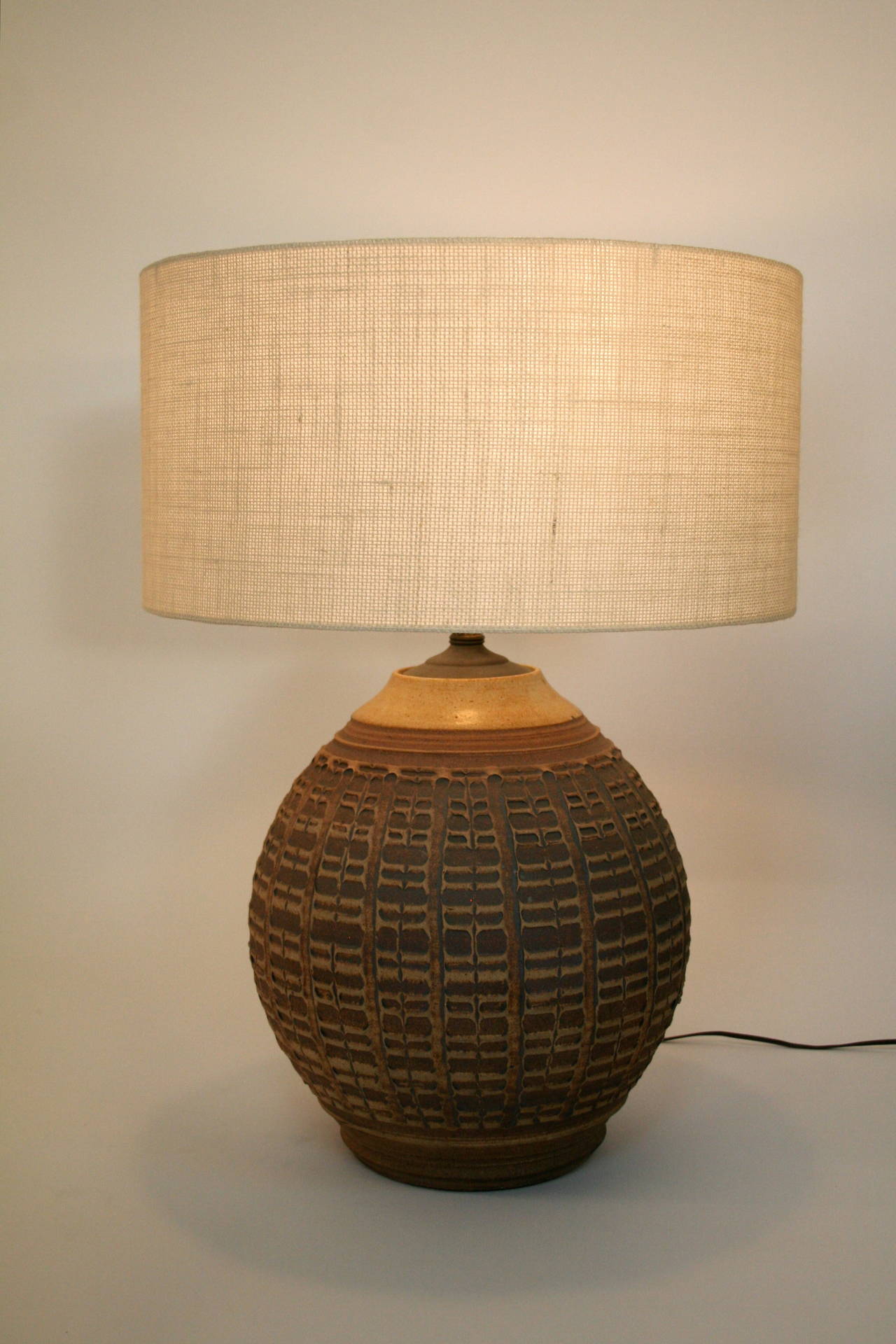 American Studio Pottery Lamp by Bob Kinzie