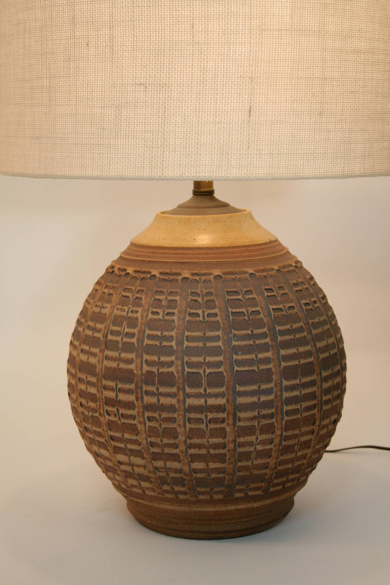 Studio Pottery Lamp by Bob Kinzie In Good Condition In San Diego, CA