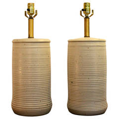 Pair of Bob Kinzie Ceramic Lamps