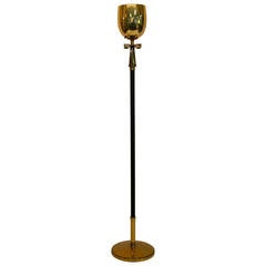 Brass Greek Key Floor Lamp by Stiffel