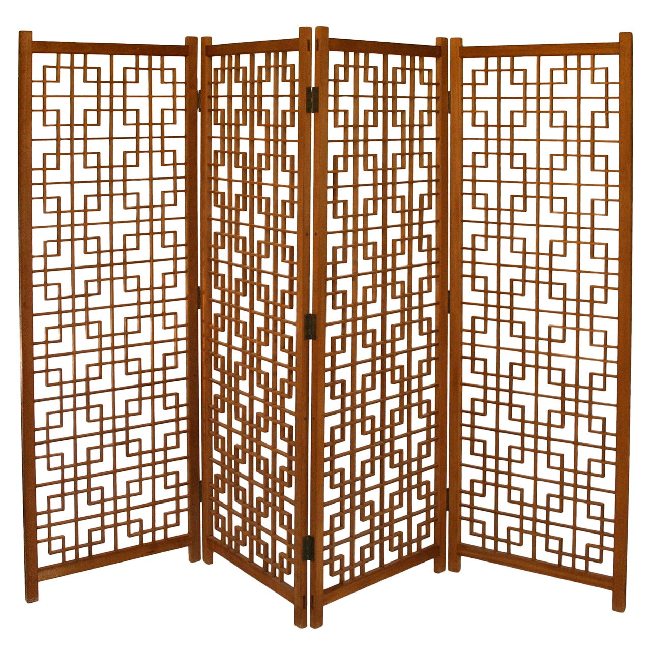 Danish Modern Four Panel Screen/Divider
