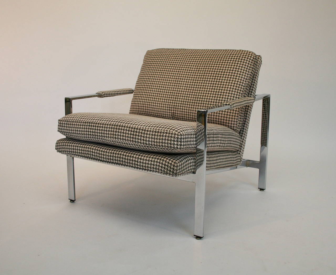 Late 20th Century Milo Baughman Flat Bar Lounge Chair