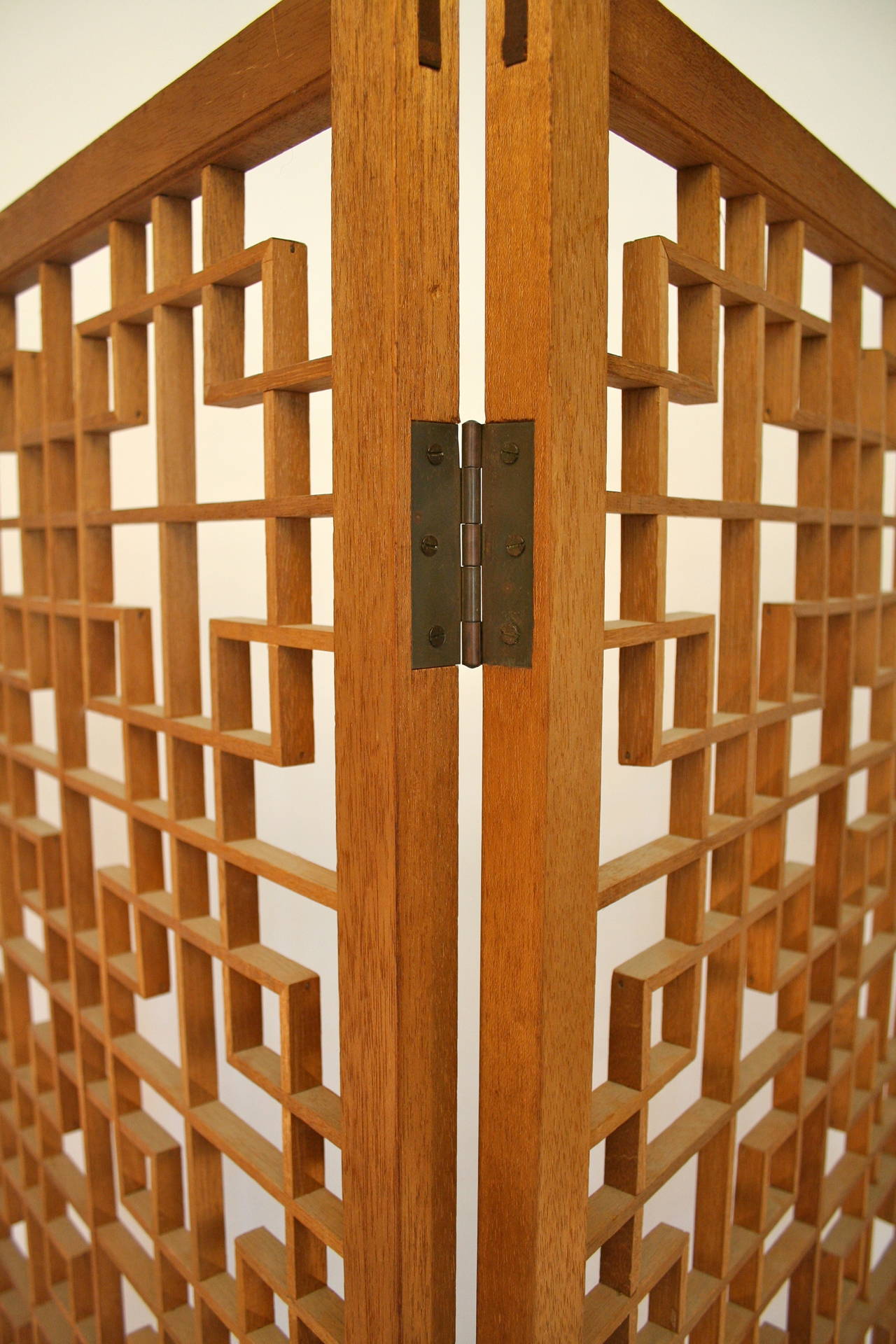 Danish Modern Four Panel Screen/Divider 1
